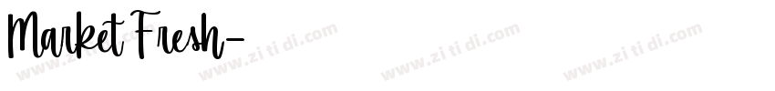 Market Fresh字体转换